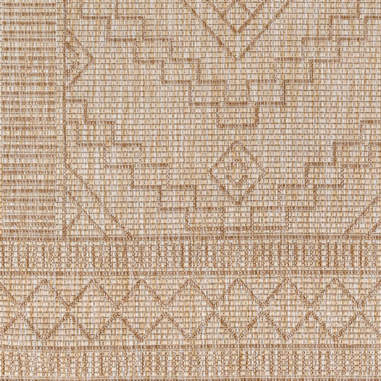 Tapis d'Extérieur/Intérieur Aspect Jute Beige/Ivoire 5 Kura