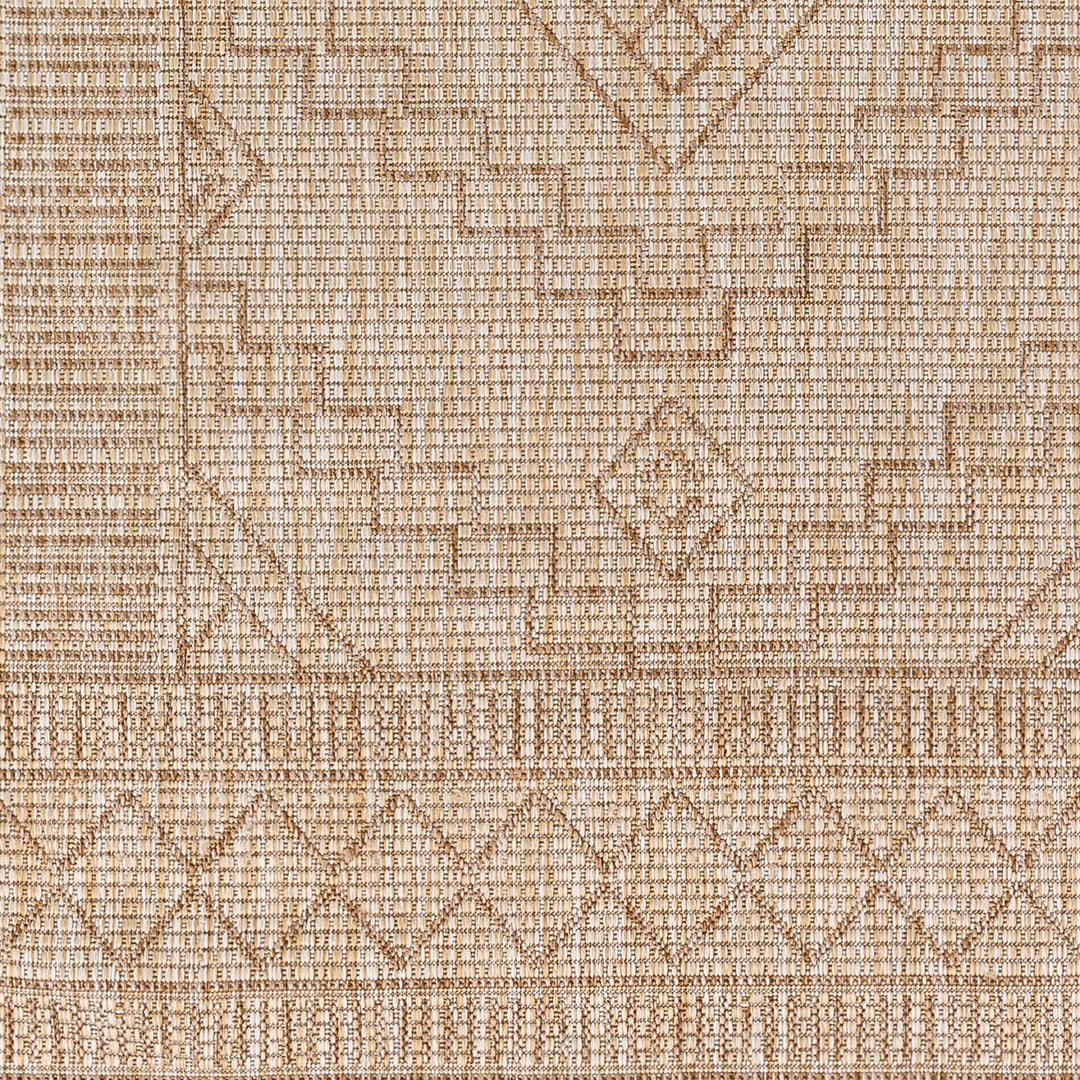 KURA Tapis d'Extérieur/Intérieur Aspect Jute Beige/Ivoire 200x275