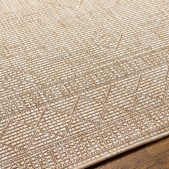 Tapis d'Extérieur/Intérieur Aspect Jute Beige/Ivoire 5 Kura