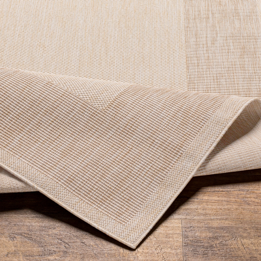 MELILLA Tapis d'Extérieur/Intérieur Aspect Jute Beige/Ivoire 160x213