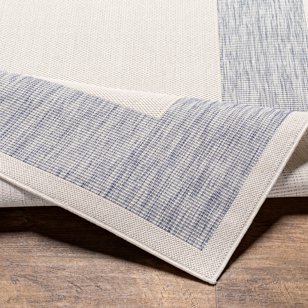 Tapis d'Extérieur/Intérieur Bleu/Ivoire Melilla