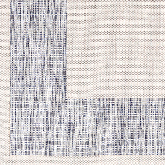 Tapis d'Extérieur/Intérieur Bleu/Ivoire Melilla