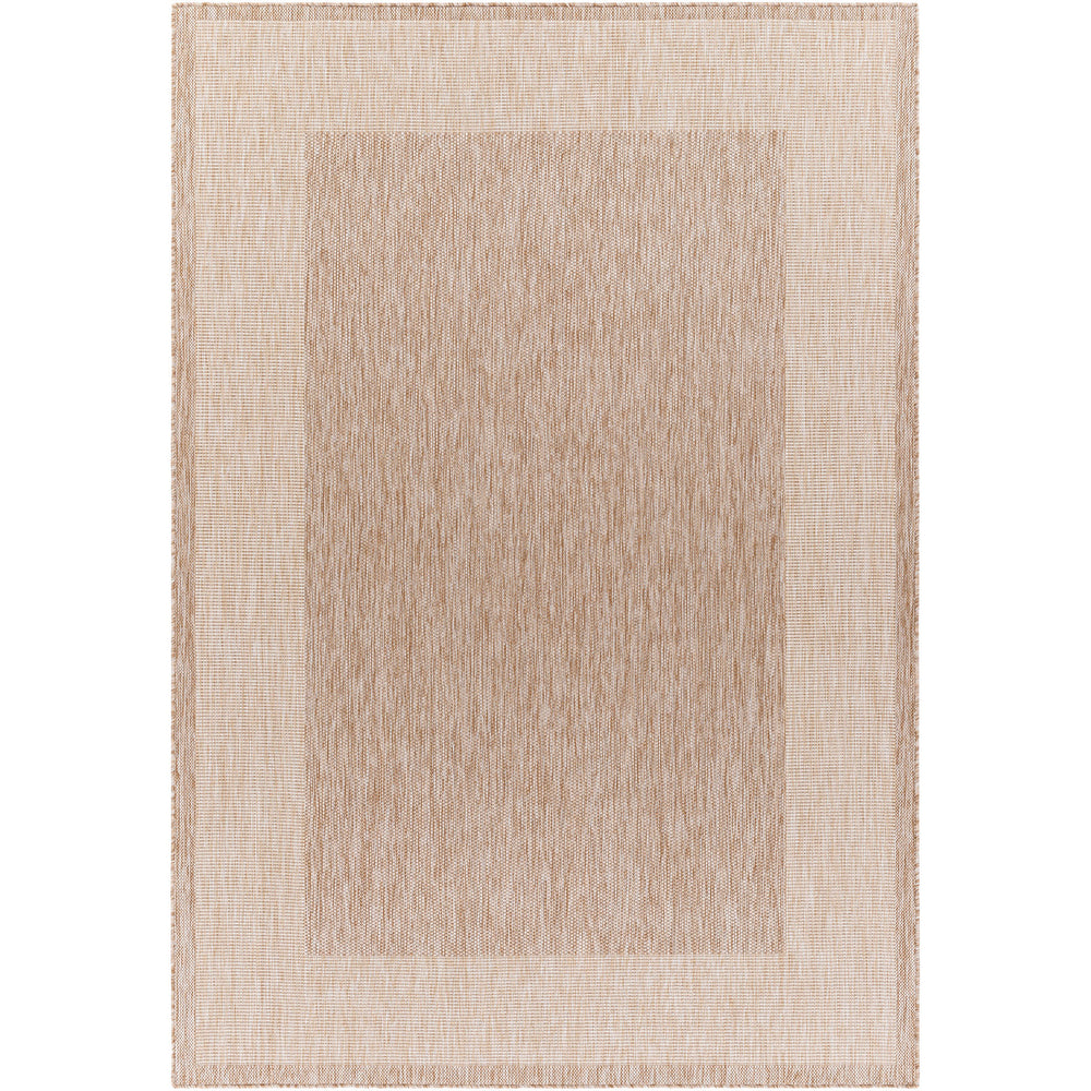 Tapis d'Extérieur/Intérieur Aspect Jute Beige/Ivoire Melilla