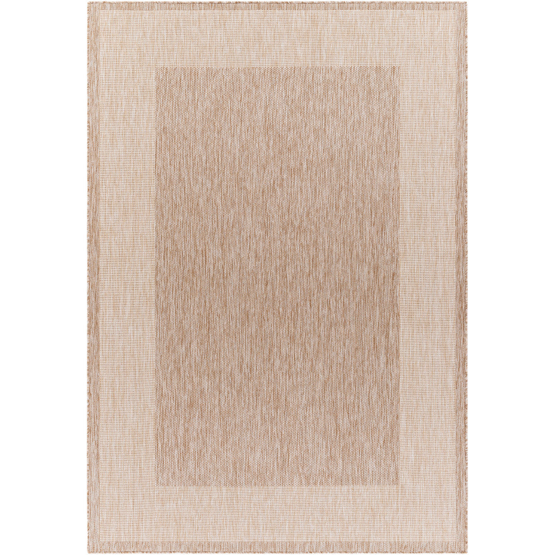 Tapis d'Extérieur/Intérieur Aspect Jute Beige/Ivoire Melilla