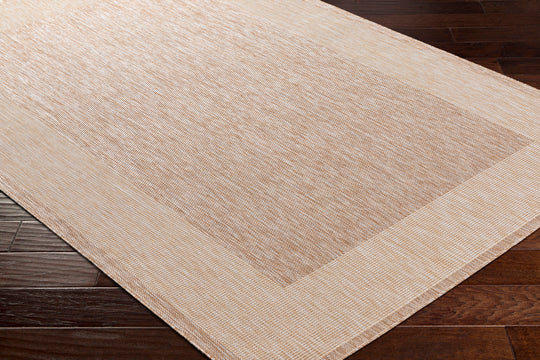 Tapis d'Extérieur/Intérieur Aspect Jute Beige/Ivoire Melilla