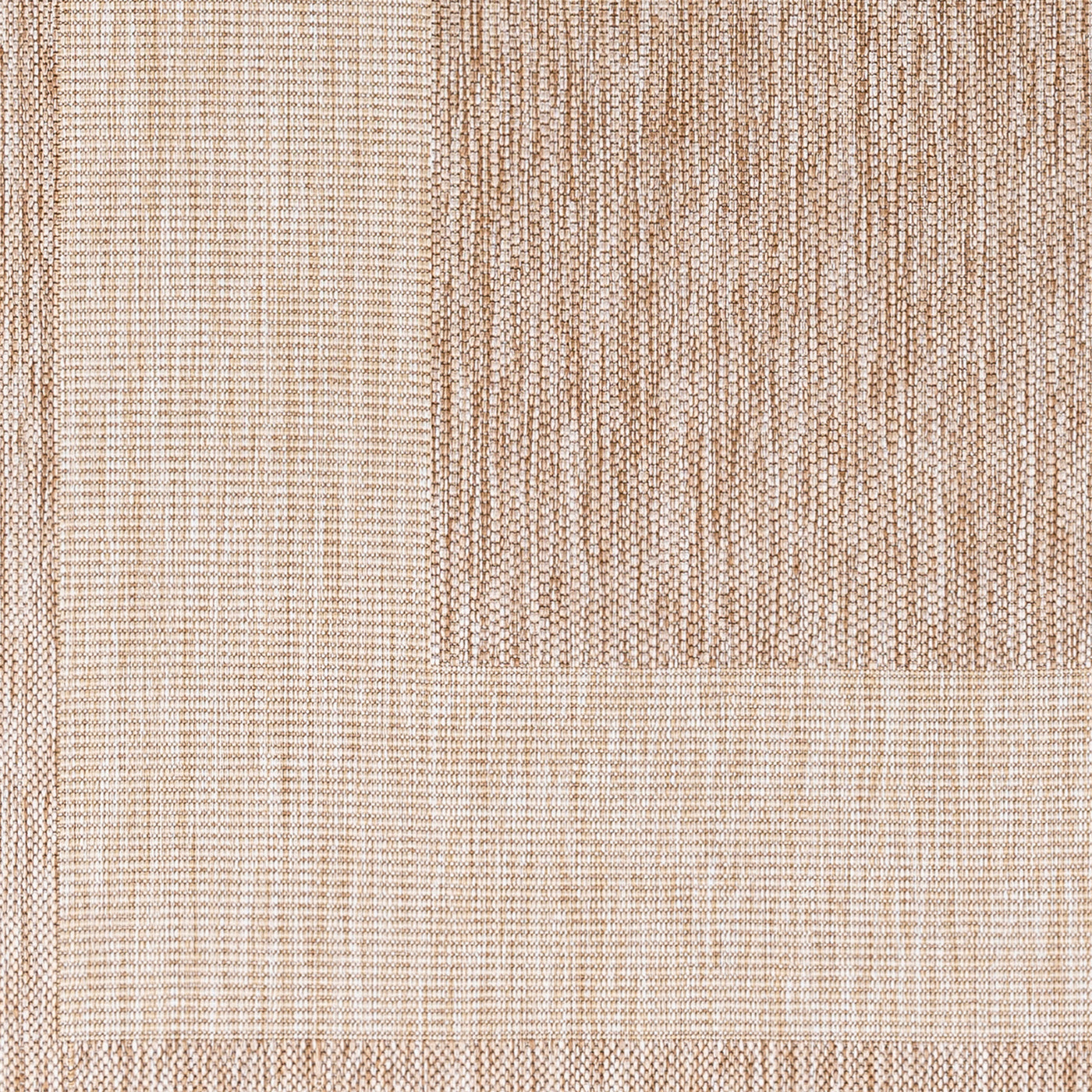 Tapis d'Extérieur/Intérieur Aspect Jute Beige/Ivoire Melilla