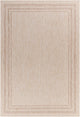 LENON Tapis d'Extérieur/Intérieur Aspect Jute Beige/Ivoire 160x213