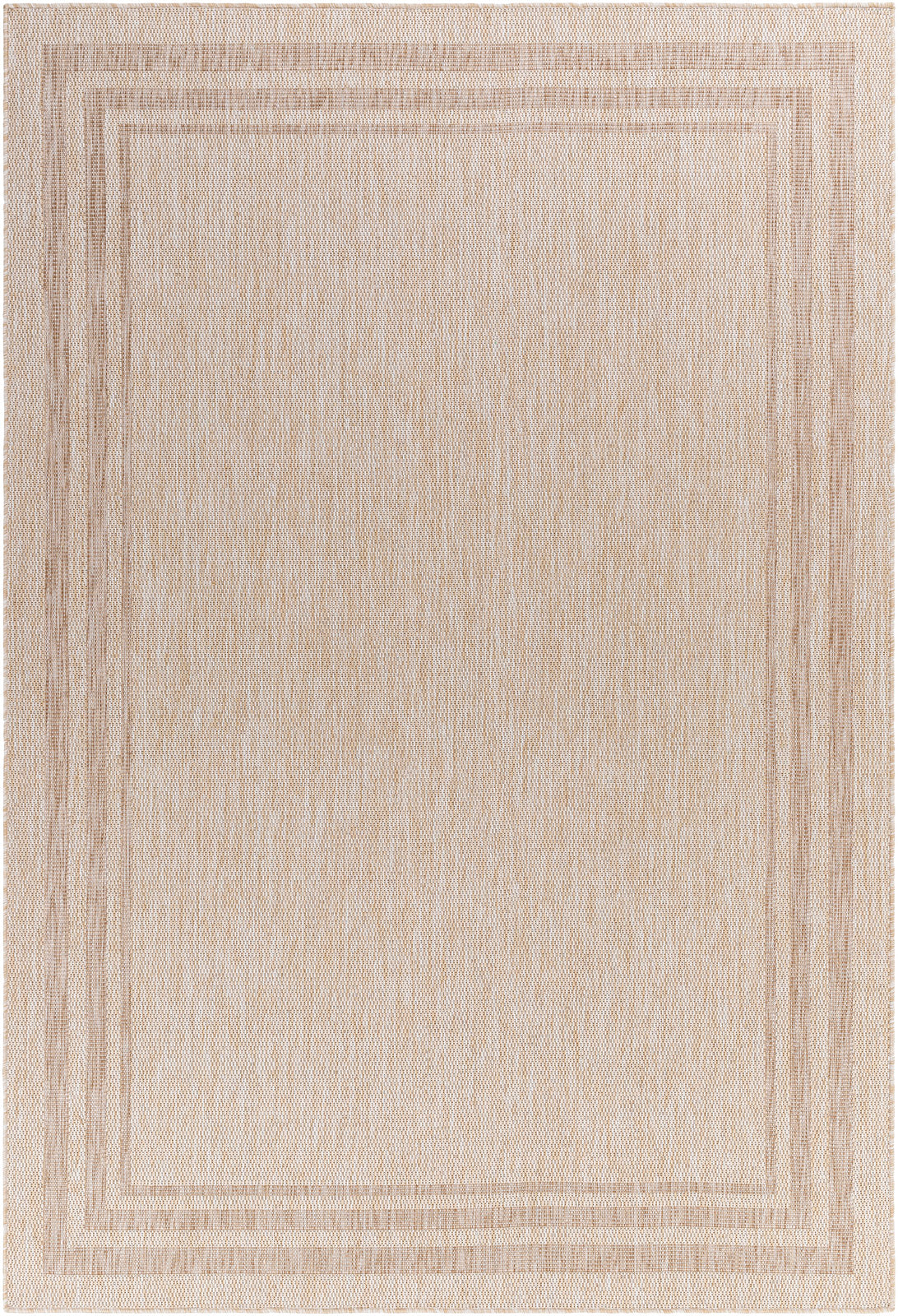 LENON Tapis d'Extérieur/Intérieur Aspect Jute Beige/Ivoire 160x213