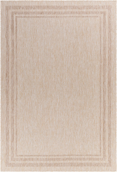 LENON Tapis d'Extérieur/Intérieur Aspect Jute Beige/Ivoire 160x213