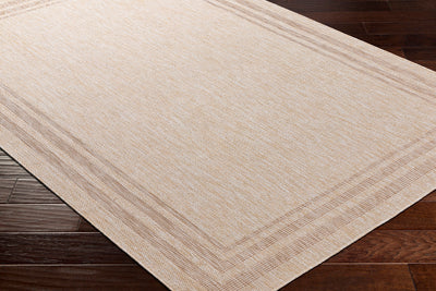 LENON Tapis d'Extérieur/Intérieur Aspect Jute Beige/Ivoire 160x213