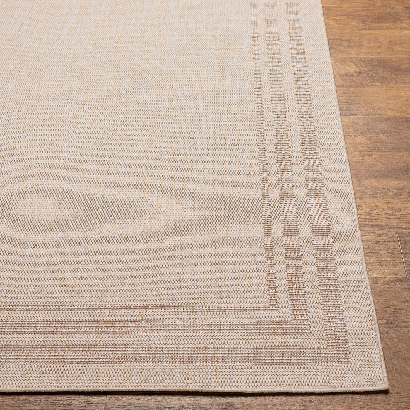 LENON Tapis d'Extérieur/Intérieur Aspect Jute Beige/Ivoire 160x213