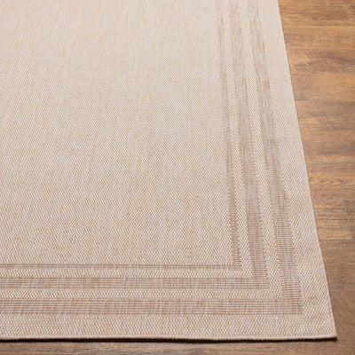 LENON Tapis d'Extérieur/Intérieur Aspect Jute Beige/Ivoire 160x213
