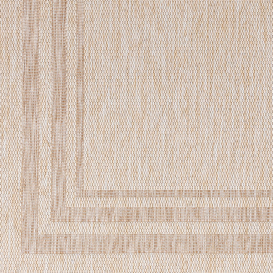 LENON Tapis d'Extérieur/Intérieur Aspect Jute Beige/Ivoire 160x213