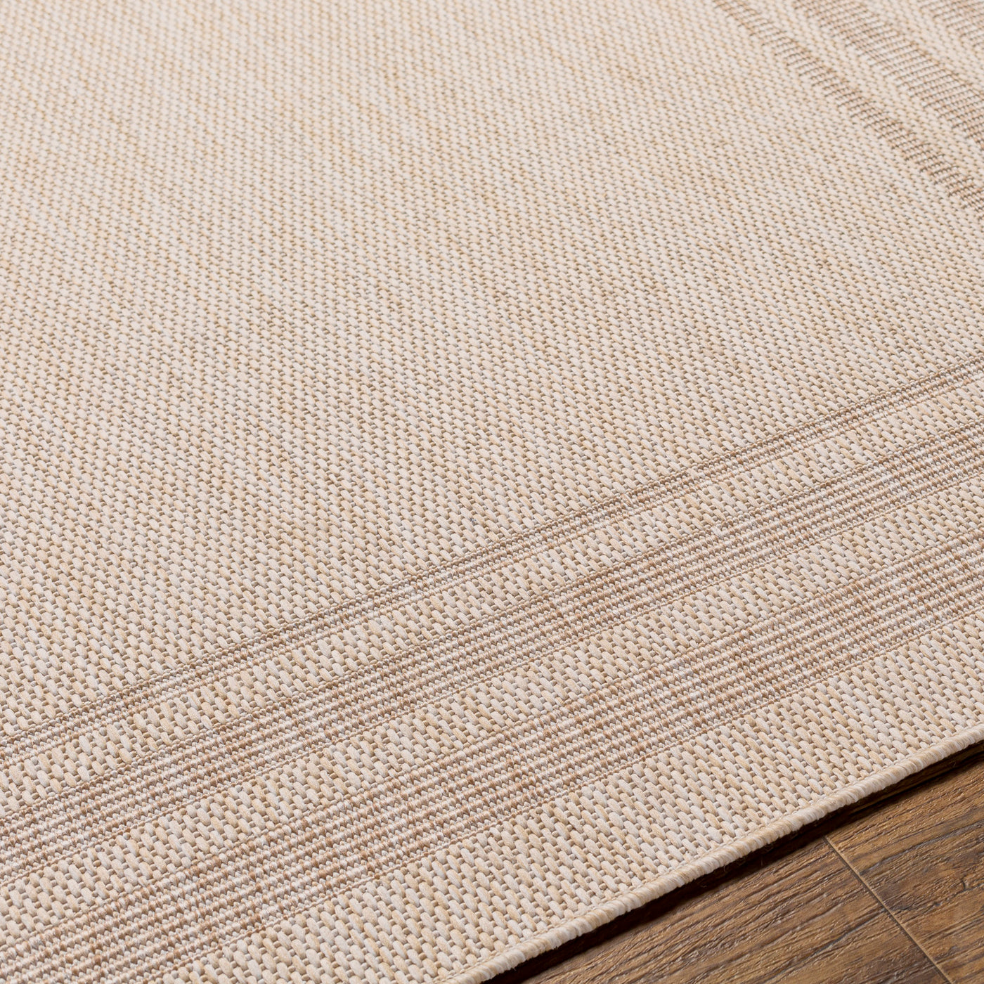 LENON Tapis d'Extérieur/Intérieur Aspect Jute Beige/Ivoire 160x213