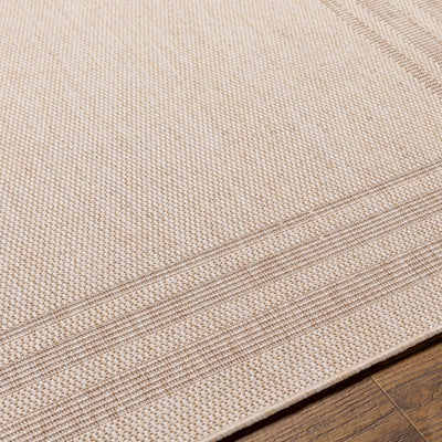 LENON Tapis d'Extérieur/Intérieur Aspect Jute Beige/Ivoire 160x213