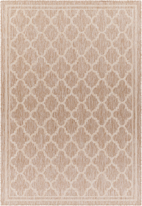 Tapis d'Extérieur/Intérieur Aspect Jute Beige/Ivoire  Oran