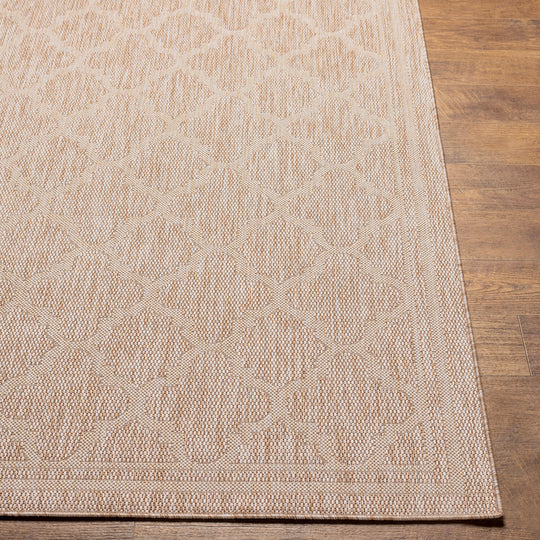 Tapis d'Extérieur/Intérieur Aspect Jute Beige/Ivoire  Oran