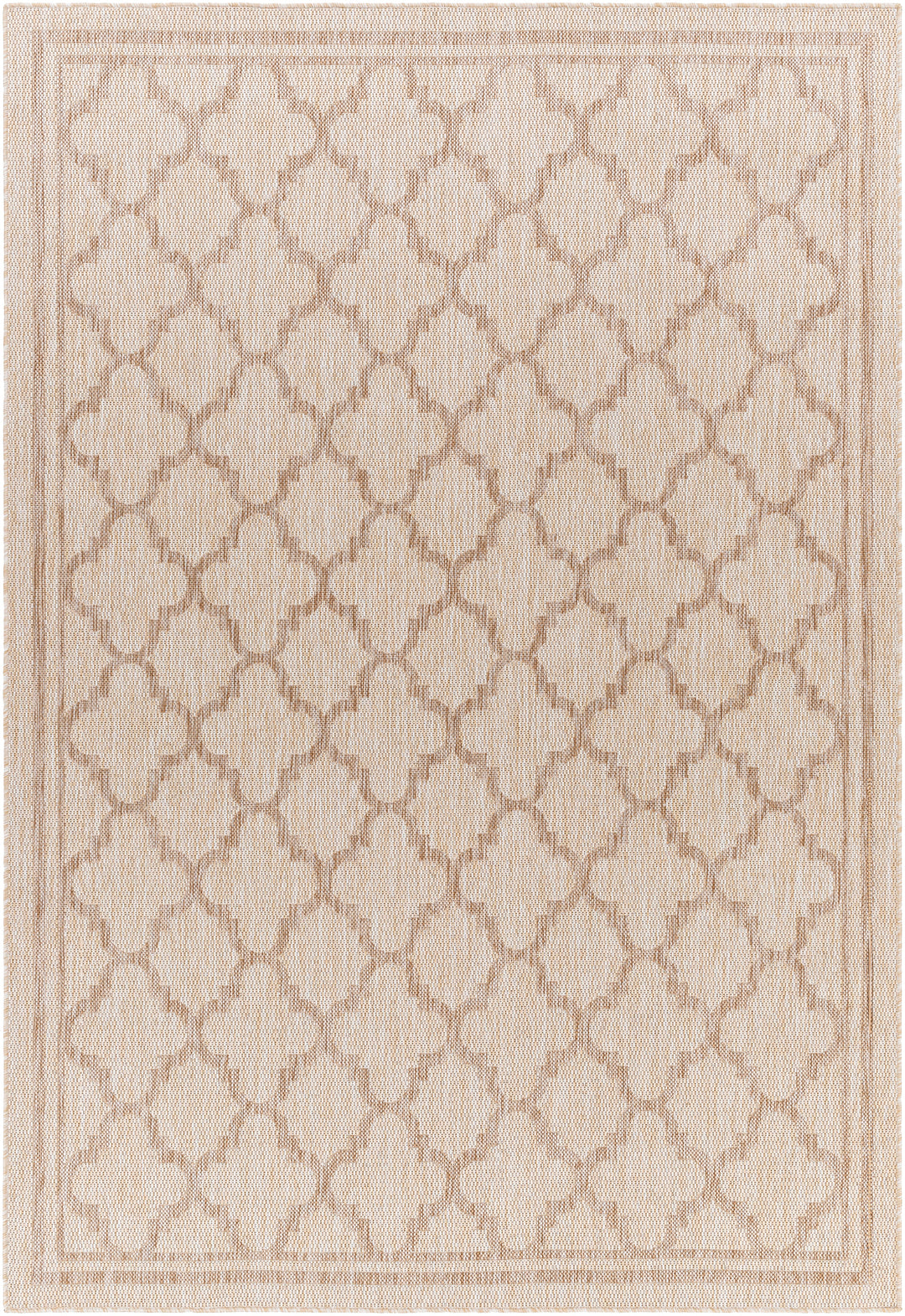 ORAN Tapis d'Extérieur/Intérieur Aspect Jute Beige/Ivoire 160x213