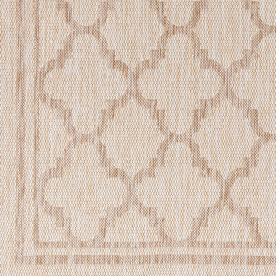 ORAN Tapis d'Extérieur/Intérieur Aspect Jute Beige/Ivoire 160x213