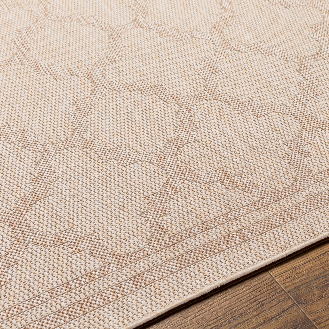 ORAN Tapis d'Extérieur/Intérieur Aspect Jute Beige/Ivoire 160x213