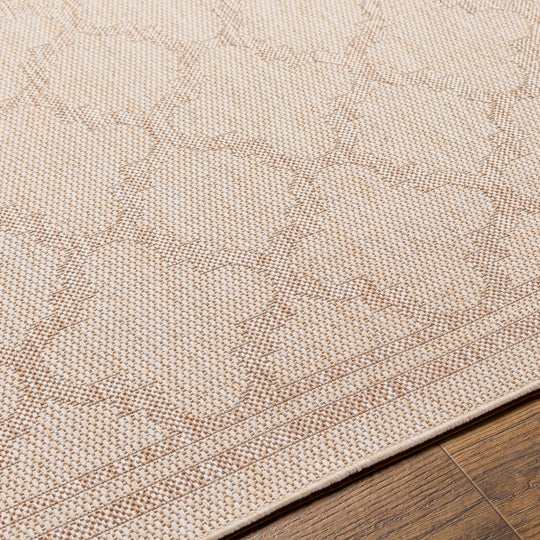 ORAN Tapis d'Extérieur/Intérieur Aspect Jute Beige/Ivoire 160x213