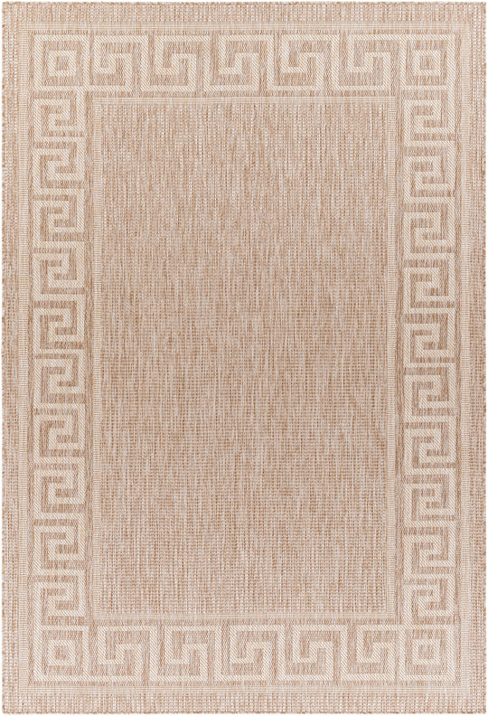 Tapis d'Extérieur/Intérieur Aspect Jute Beige/Ivoire 6 Athens