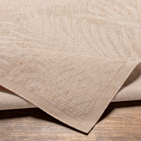LINZ Tapis d'Extérieur/Intérieur Aspect Jute Beige/Ivoire 160x213