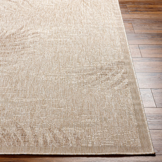 Tapis d'Extérieur/Intérieur Aspect Jute Beige/Ivoire
