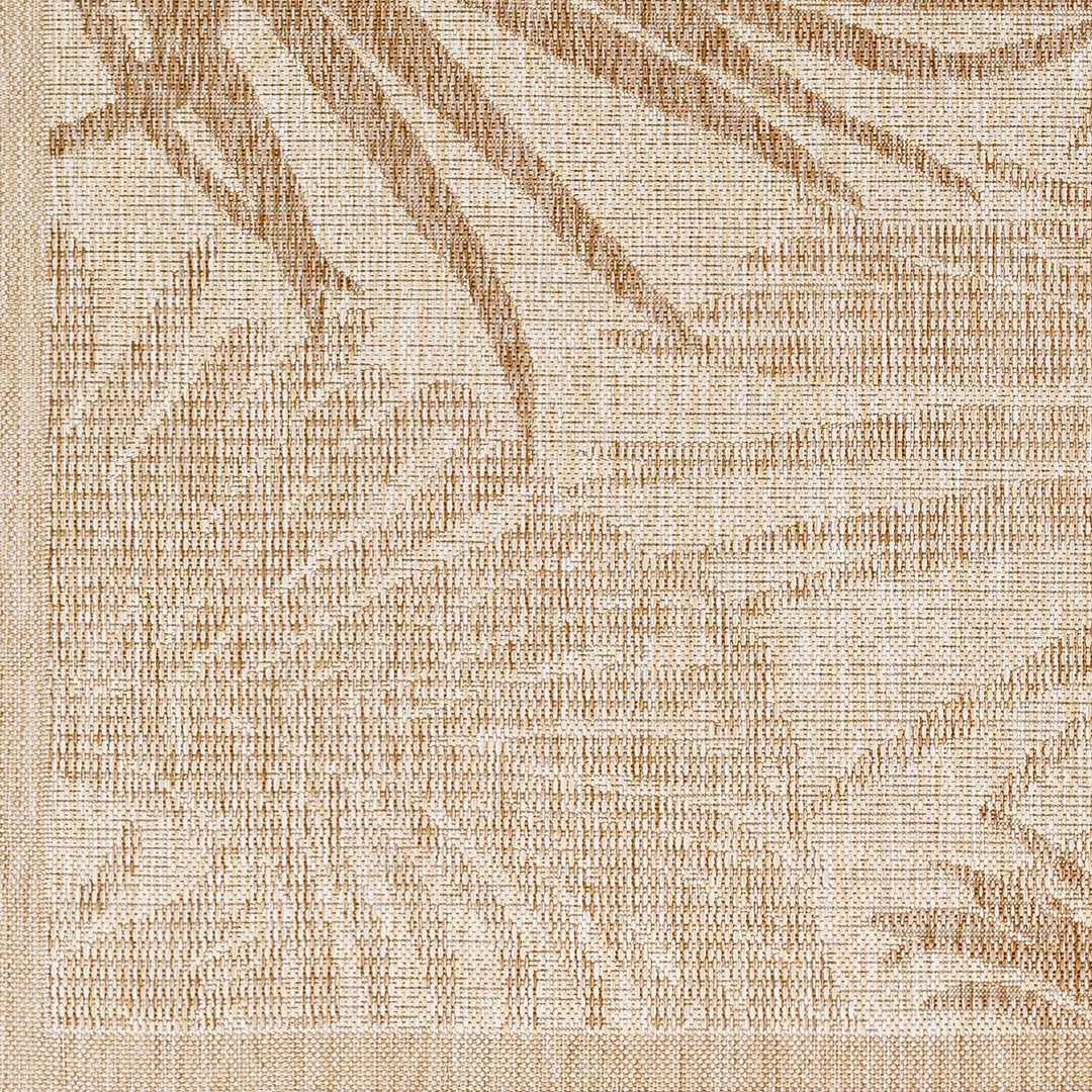 Tapis d'Extérieur/Intérieur Aspect Jute Beige/Ivoire