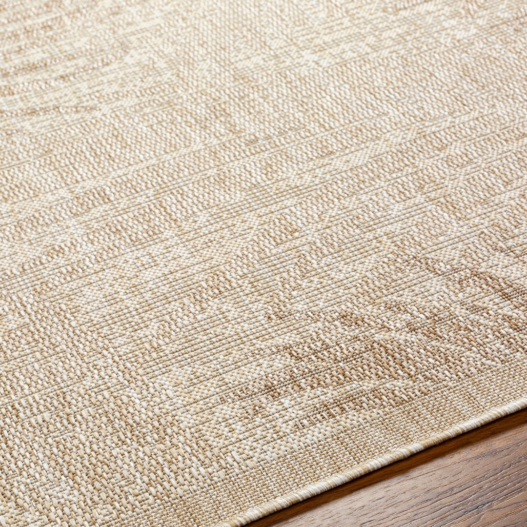 Tapis d'Extérieur/Intérieur Aspect Jute Beige/Ivoire