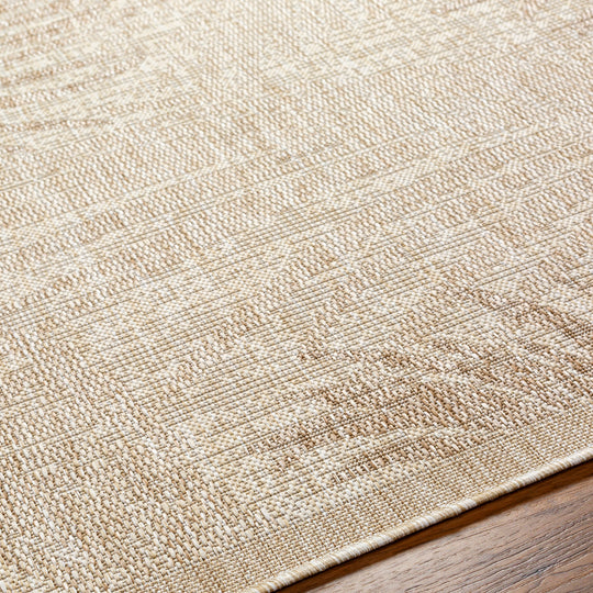 Tapis d'Extérieur/Intérieur Aspect Jute Beige/Ivoire