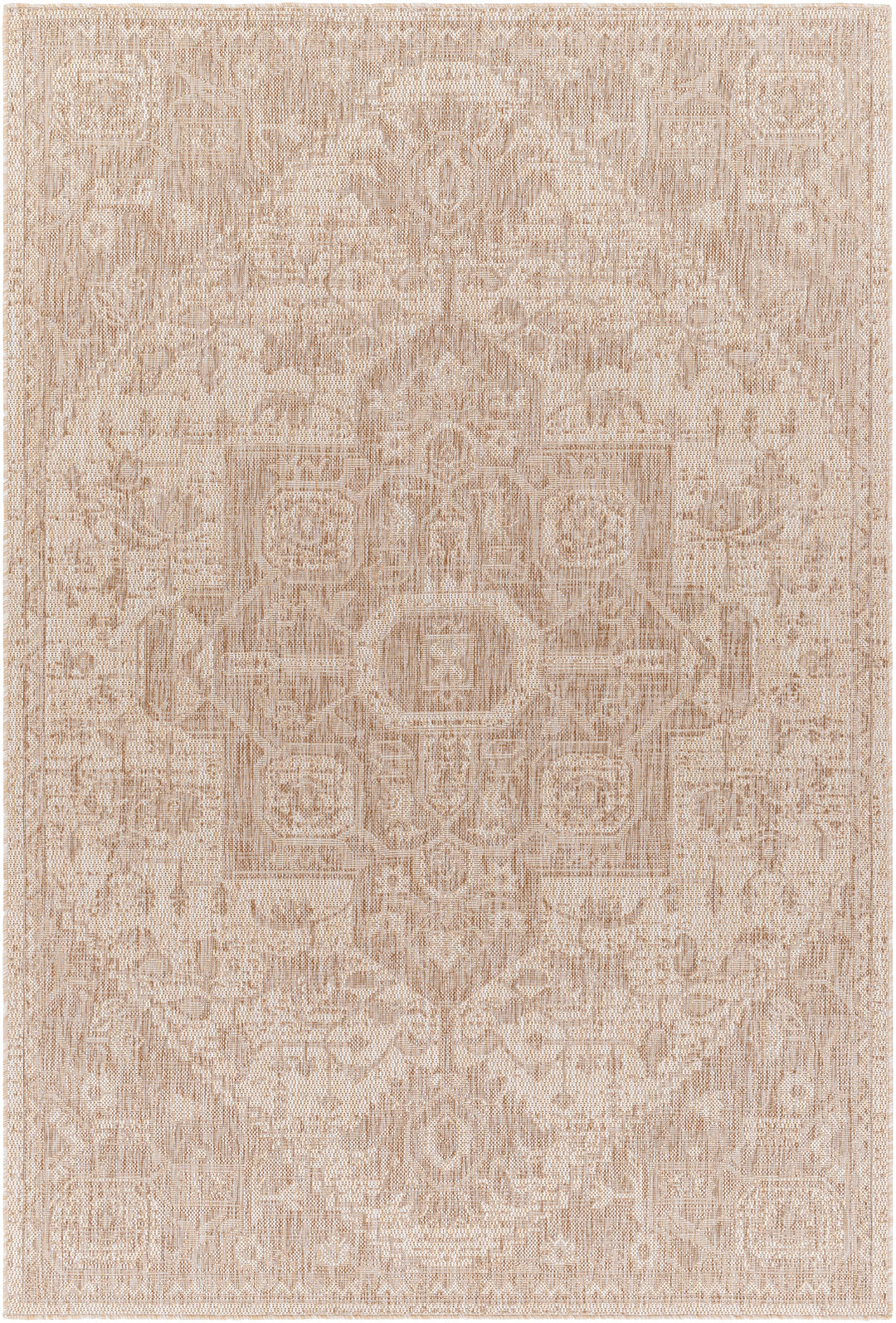 Tapis d'Extérieur/Intérieur Aspect Jute Beige/Ivoire  Lemark