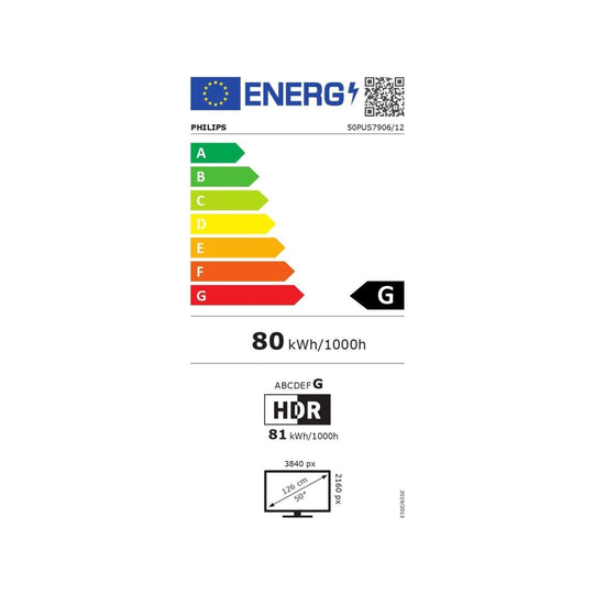 TV LED PHILIPS 50PUS7506/12 50" Pouces Smart TV 4K