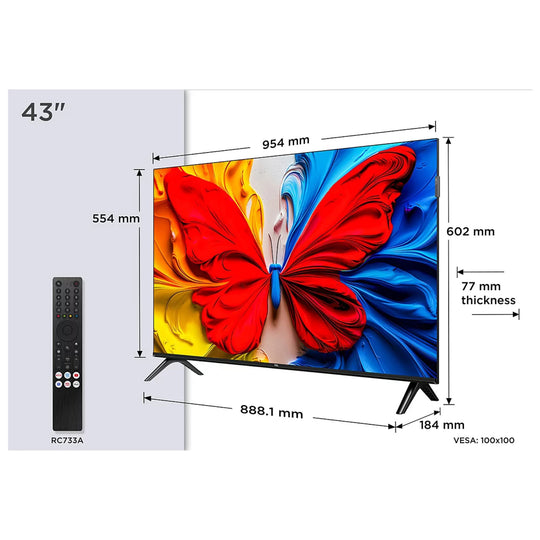 TV TCL 43S5K 109,2 cm (43") Full HD Smart TV Wifi Noir