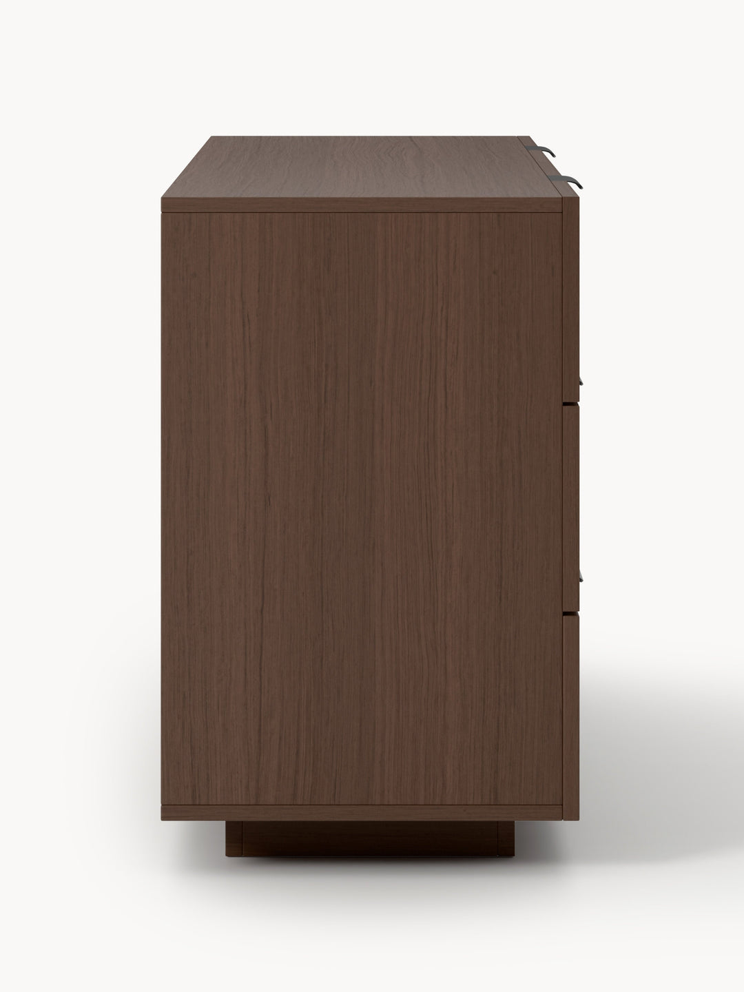 Commode WESTWING Sato 6 tiroirs en bois foncé — photo produit