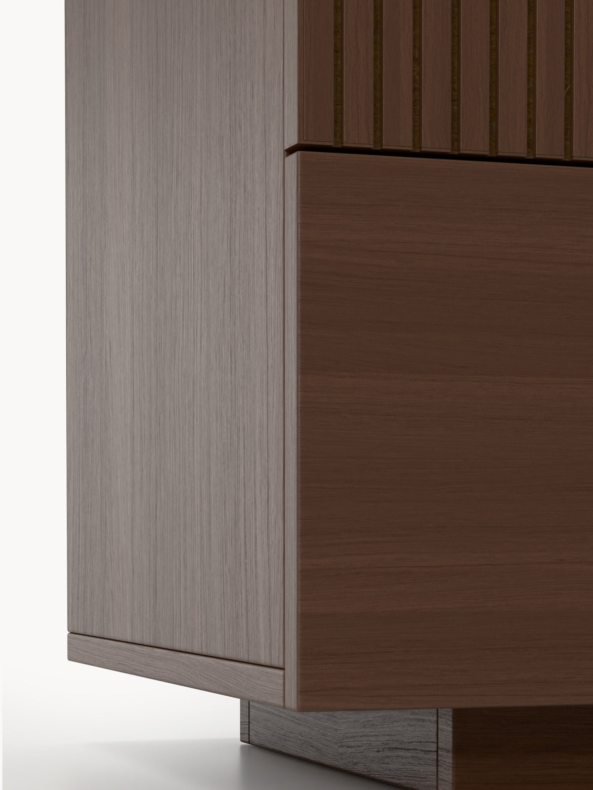 Commode WESTWING Sato 6 tiroirs en bois foncé — photo produit
