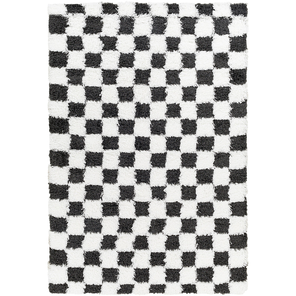 Tapis Shaggy à Carreaux Dewas