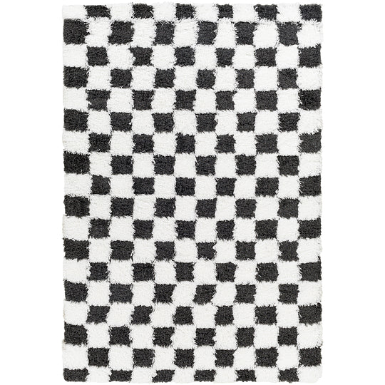 Tapis Shaggy à Carreaux Dewas