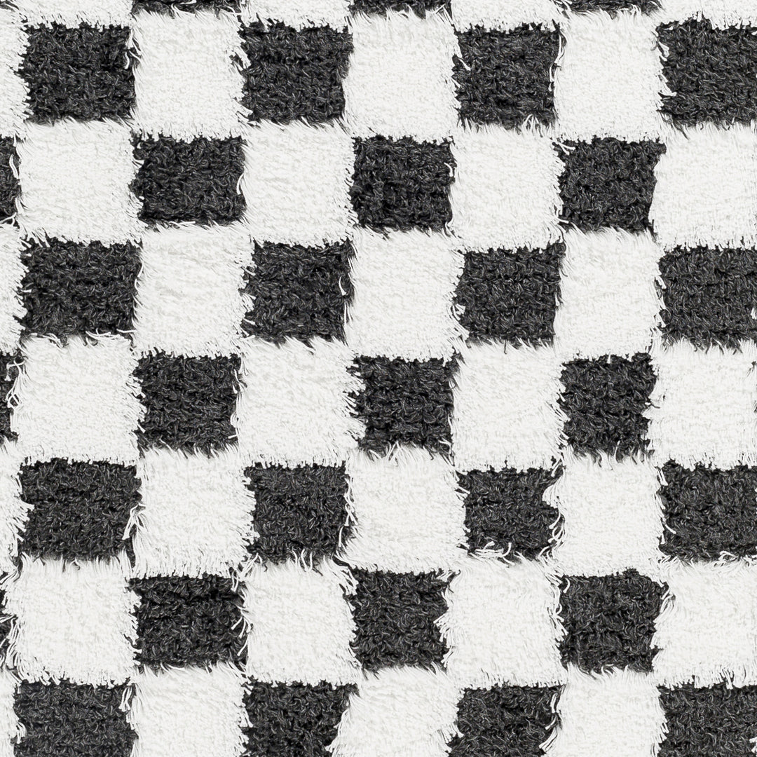 Tapis Shaggy à Carreaux Dewas