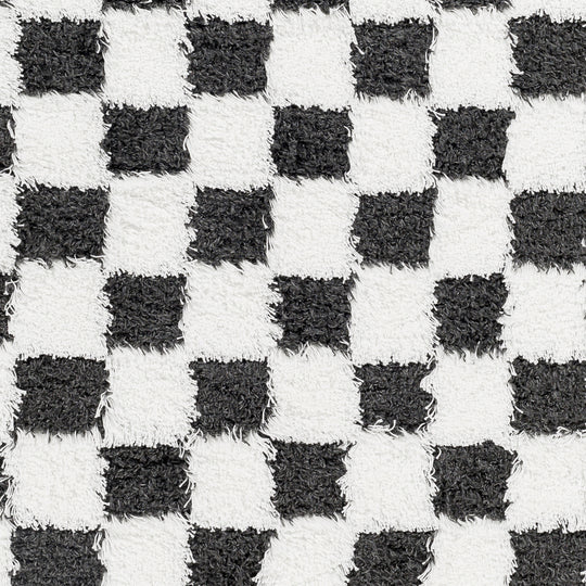 Tapis Shaggy à Carreaux Dewas