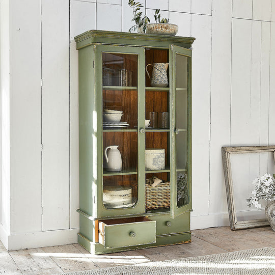 Vitrine vaisselier LOBERON Cassanet Vert — photo produit
