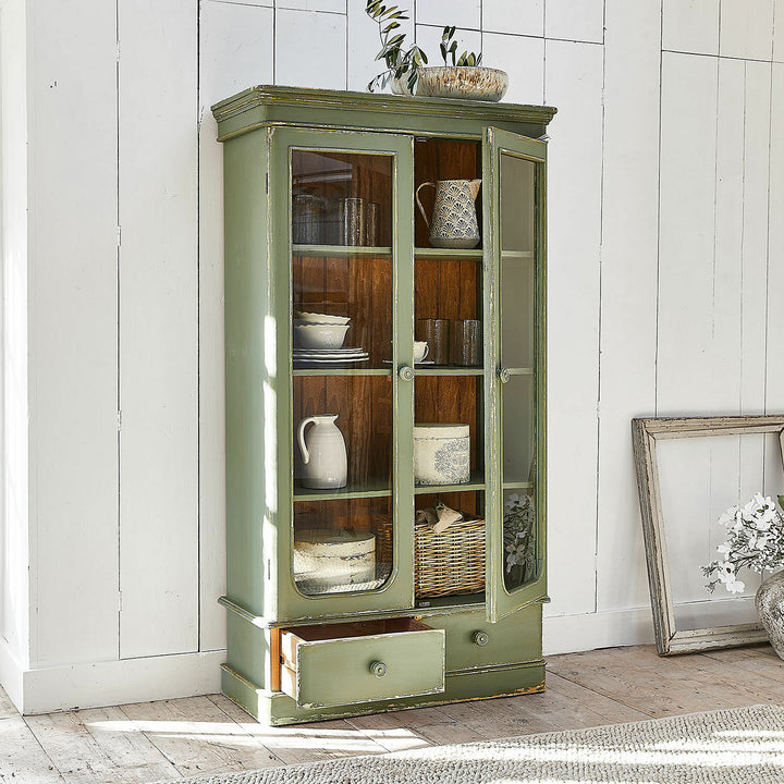 Vitrine vaisselier LOBERON Cassanet Vert — photo produit