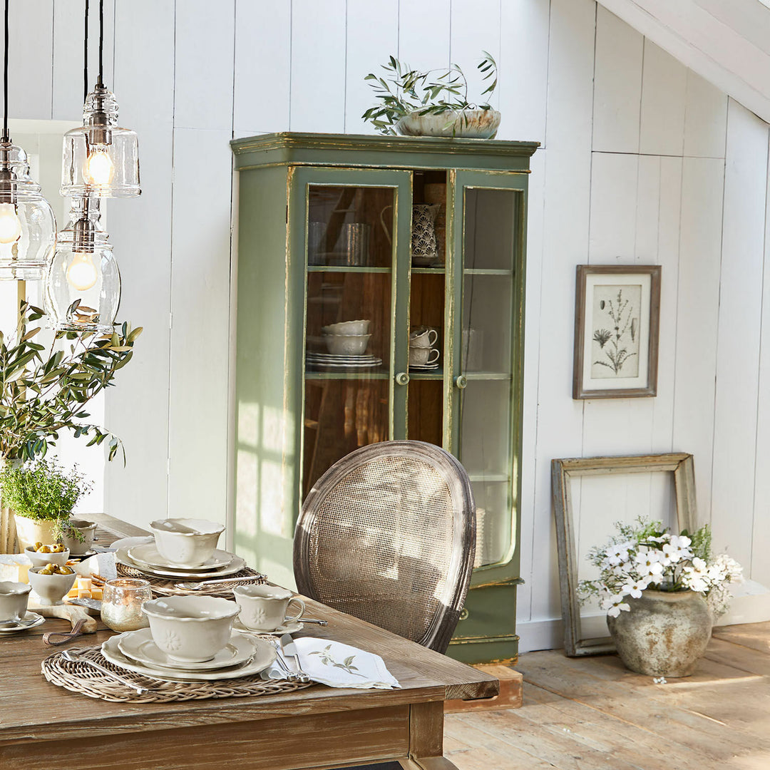 Vitrine vaisselier LOBERON Cassanet Vert — photo produit