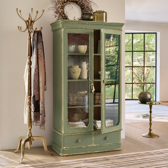 Vitrine vaisselier LOBERON Cassanet Vert — photo produit