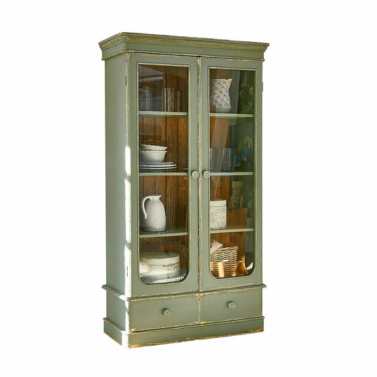 Vitrine vaisselier LOBERON Cassanet Vert — photo produit