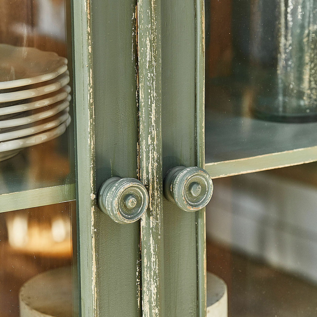 Vitrine vaisselier LOBERON Cassanet Vert — photo produit