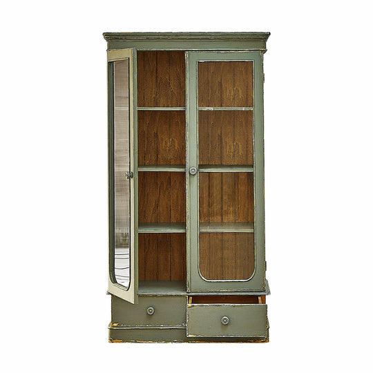Vitrine vaisselier LOBERON Cassanet Vert — photo produit