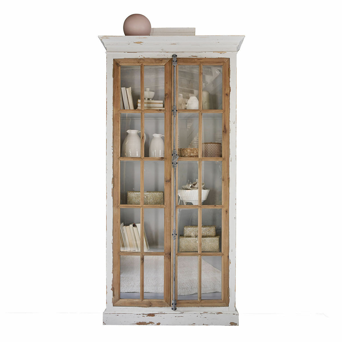 Vitrine Loberon Philippe bois gris — photo produit