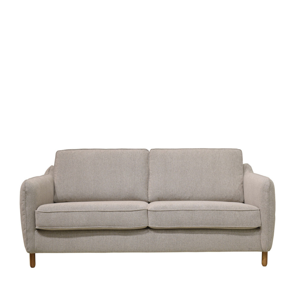 Canapé convertible DRAWER Vornay express 3 places en velours Naturel Chiné