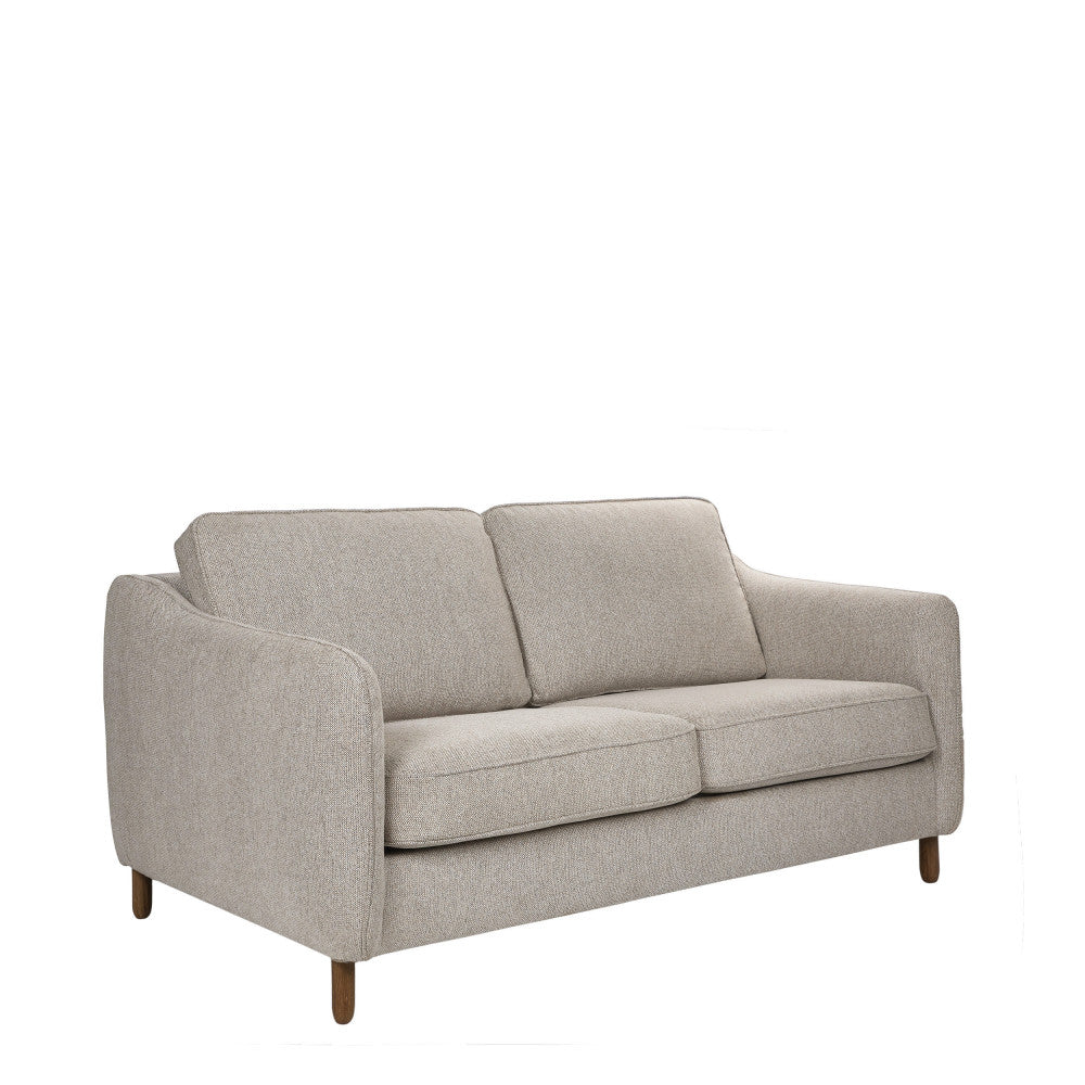 Canapé convertible DRAWER Vornay express 3 places en velours Naturel Chiné